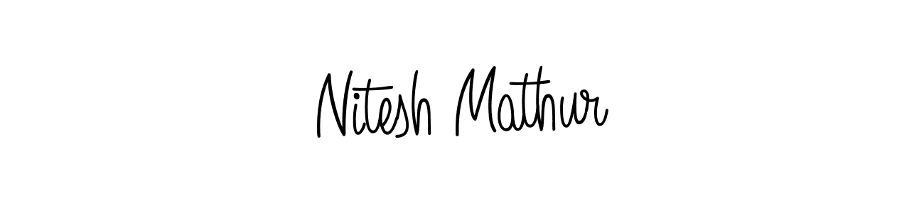 This is the best signature style for the Nitesh Mathur name. Also you like these signature font (Angelique-Rose-font-FFP). Mix name signature. Nitesh Mathur signature style 5 images and pictures png