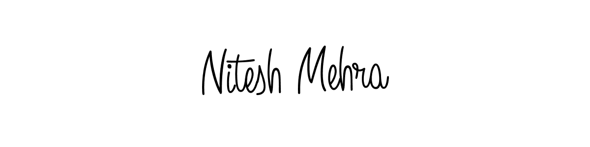 Similarly Angelique-Rose-font-FFP is the best handwritten signature design. Signature creator online .You can use it as an online autograph creator for name Nitesh Mehra. Nitesh Mehra signature style 5 images and pictures png