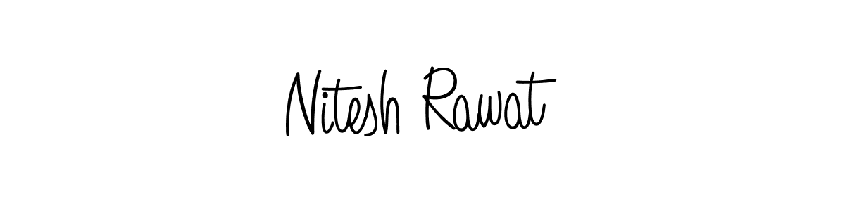 How to make Nitesh Rawat name signature. Use Angelique-Rose-font-FFP style for creating short signs online. This is the latest handwritten sign. Nitesh Rawat signature style 5 images and pictures png