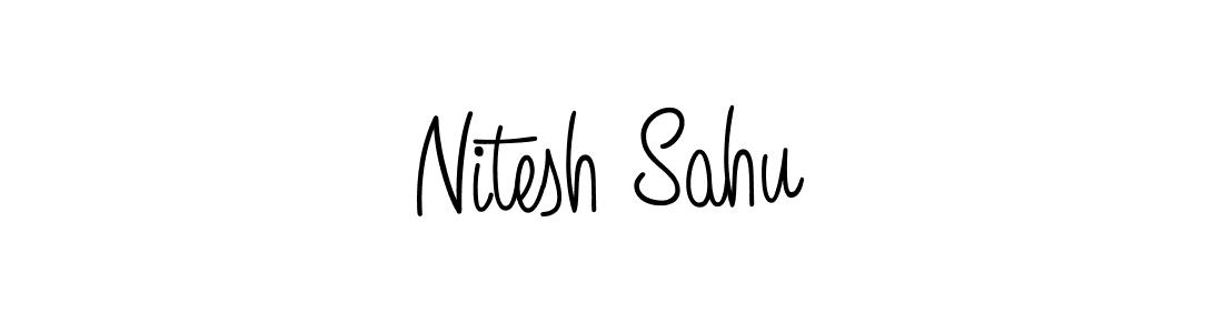 How to Draw Nitesh Sahu signature style? Angelique-Rose-font-FFP is a latest design signature styles for name Nitesh Sahu. Nitesh Sahu signature style 5 images and pictures png