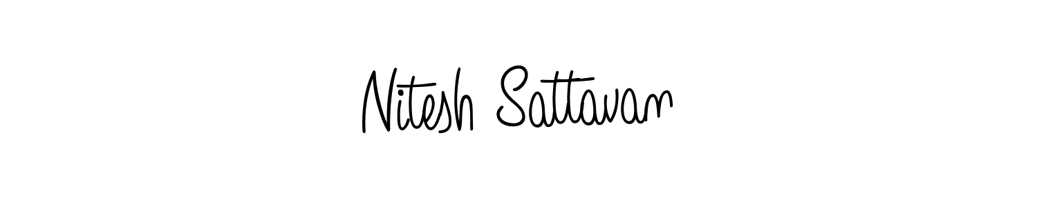 Make a beautiful signature design for name Nitesh Sattavan. Use this online signature maker to create a handwritten signature for free. Nitesh Sattavan signature style 5 images and pictures png