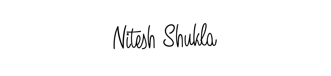 if you are searching for the best signature style for your name Nitesh Shukla. so please give up your signature search. here we have designed multiple signature styles  using Angelique-Rose-font-FFP. Nitesh Shukla signature style 5 images and pictures png
