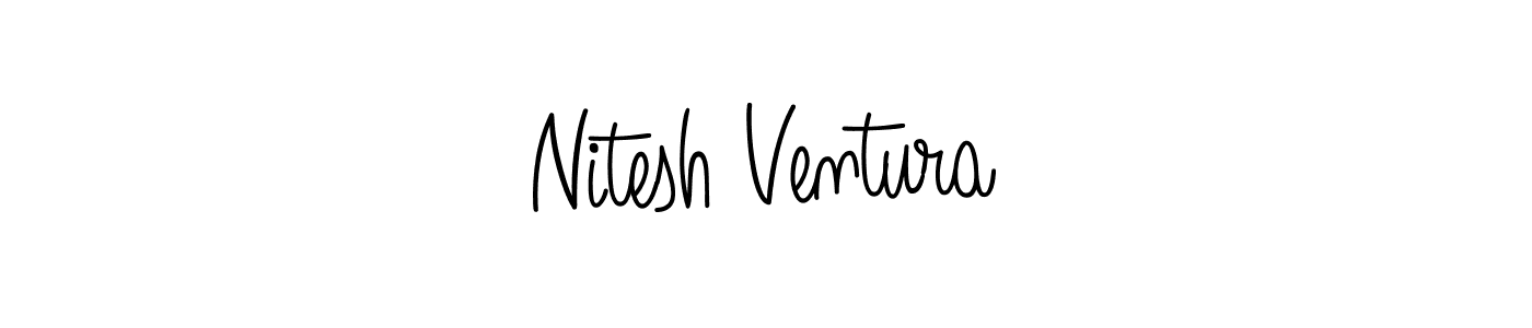 Create a beautiful signature design for name Nitesh Ventura. With this signature (Angelique-Rose-font-FFP) fonts, you can make a handwritten signature for free. Nitesh Ventura signature style 5 images and pictures png