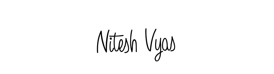 This is the best signature style for the Nitesh Vyas name. Also you like these signature font (Angelique-Rose-font-FFP). Mix name signature. Nitesh Vyas signature style 5 images and pictures png