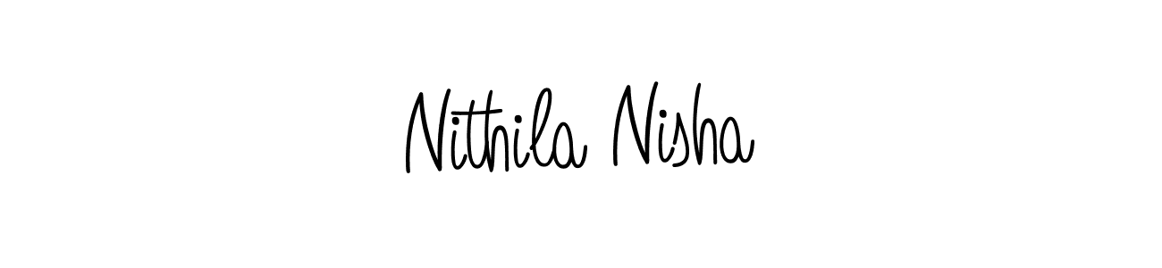Once you've used our free online signature maker to create your best signature Angelique-Rose-font-FFP style, it's time to enjoy all of the benefits that Nithila Nisha name signing documents. Nithila Nisha signature style 5 images and pictures png