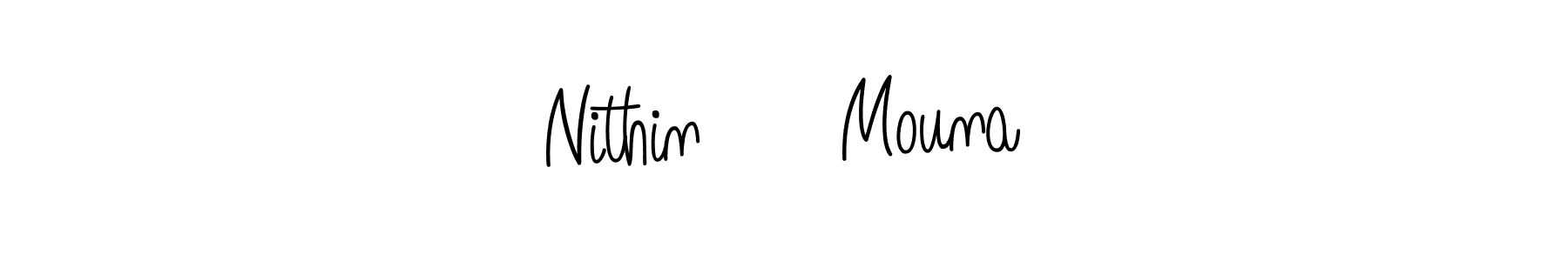 How to Draw Nithin❤️ Mouna signature style? Angelique-Rose-font-FFP is a latest design signature styles for name Nithin❤️ Mouna. Nithin❤️ Mouna signature style 5 images and pictures png