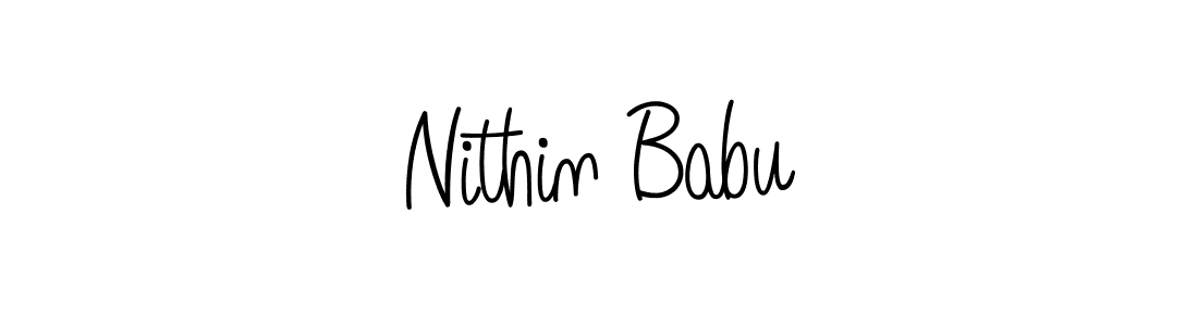Also we have Nithin Babu name is the best signature style. Create professional handwritten signature collection using Angelique-Rose-font-FFP autograph style. Nithin Babu signature style 5 images and pictures png