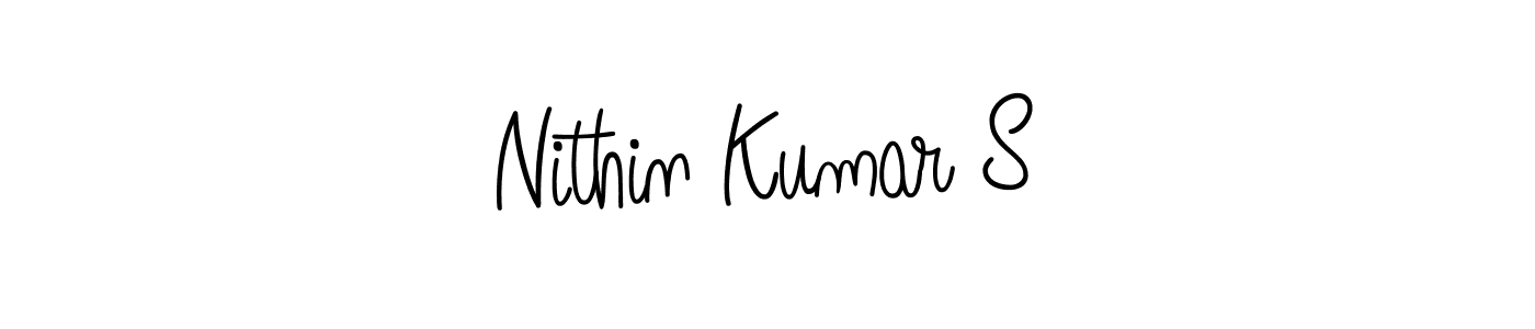 Nithin Kumar S stylish signature style. Best Handwritten Sign (Angelique-Rose-font-FFP) for my name. Handwritten Signature Collection Ideas for my name Nithin Kumar S. Nithin Kumar S signature style 5 images and pictures png