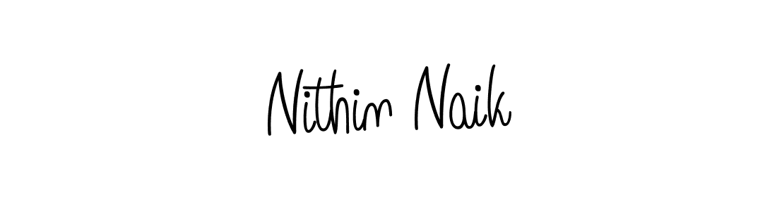 Nithin Naik stylish signature style. Best Handwritten Sign (Angelique-Rose-font-FFP) for my name. Handwritten Signature Collection Ideas for my name Nithin Naik. Nithin Naik signature style 5 images and pictures png