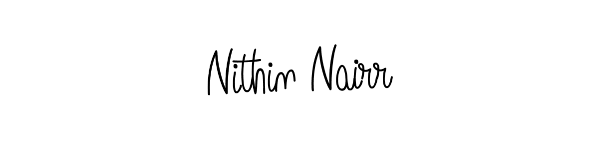 Create a beautiful signature design for name Nithin Nairr. With this signature (Angelique-Rose-font-FFP) fonts, you can make a handwritten signature for free. Nithin Nairr signature style 5 images and pictures png
