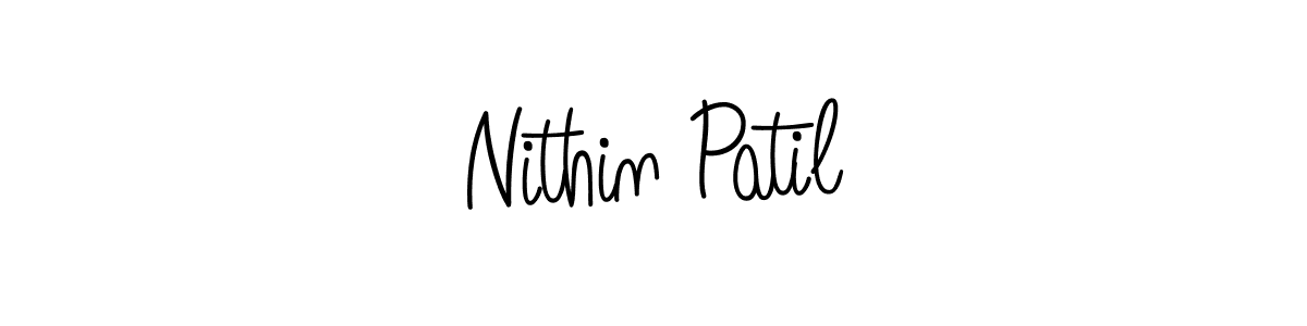 Use a signature maker to create a handwritten signature online. With this signature software, you can design (Angelique-Rose-font-FFP) your own signature for name Nithin Patil. Nithin Patil signature style 5 images and pictures png