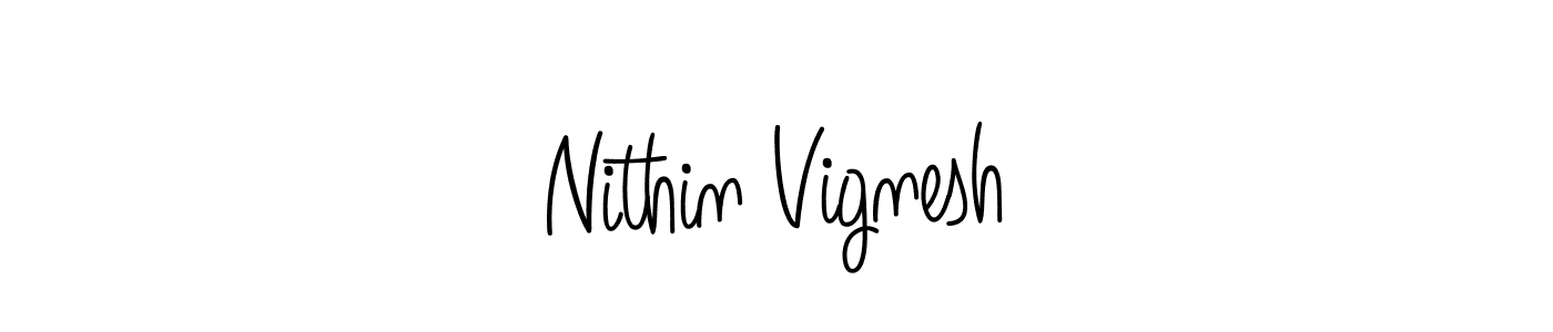 Once you've used our free online signature maker to create your best signature Angelique-Rose-font-FFP style, it's time to enjoy all of the benefits that Nithin Vignesh name signing documents. Nithin Vignesh signature style 5 images and pictures png