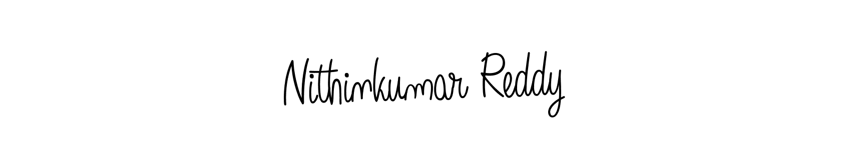 You should practise on your own different ways (Angelique-Rose-font-FFP) to write your name (Nithinkumar Reddy) in signature. don't let someone else do it for you. Nithinkumar Reddy signature style 5 images and pictures png