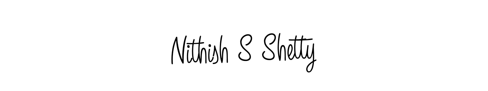if you are searching for the best signature style for your name Nithish S Shetty. so please give up your signature search. here we have designed multiple signature styles  using Angelique-Rose-font-FFP. Nithish S Shetty signature style 5 images and pictures png