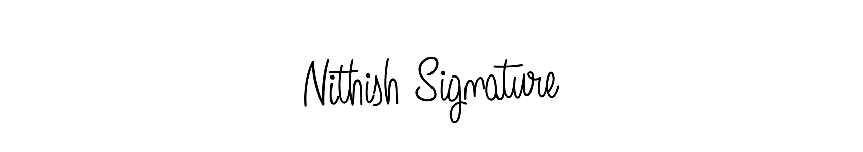 How to make Nithish Signature name signature. Use Angelique-Rose-font-FFP style for creating short signs online. This is the latest handwritten sign. Nithish Signature signature style 5 images and pictures png