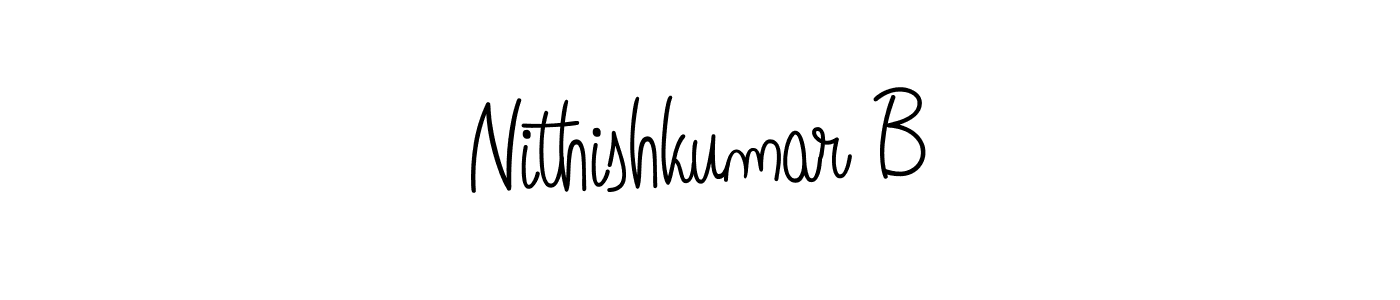 Also You can easily find your signature by using the search form. We will create Nithishkumar B name handwritten signature images for you free of cost using Angelique-Rose-font-FFP sign style. Nithishkumar B signature style 5 images and pictures png