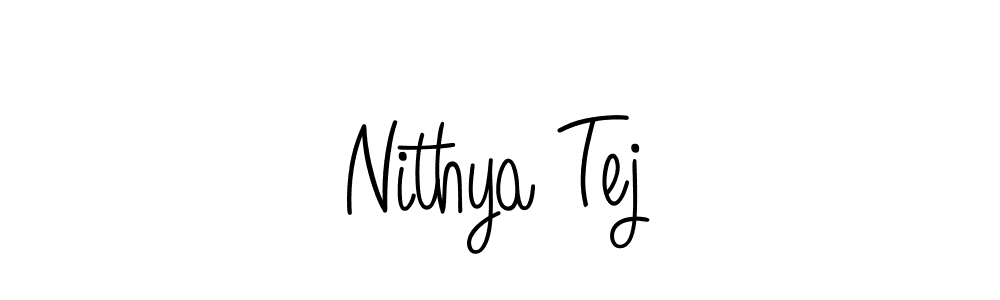 Also we have Nithya Tej name is the best signature style. Create professional handwritten signature collection using Angelique-Rose-font-FFP autograph style. Nithya Tej signature style 5 images and pictures png