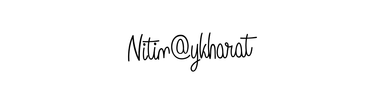Similarly Angelique-Rose-font-FFP is the best handwritten signature design. Signature creator online .You can use it as an online autograph creator for name Nitin@ykharat. Nitin@ykharat signature style 5 images and pictures png