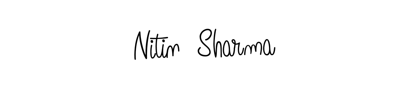 It looks lik you need a new signature style for name Nitin  Sharma. Design unique handwritten (Angelique-Rose-font-FFP) signature with our free signature maker in just a few clicks. Nitin  Sharma signature style 5 images and pictures png