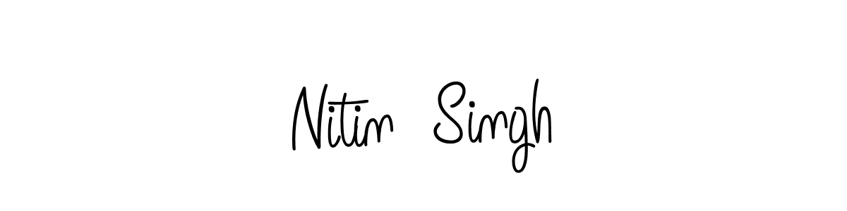 Best and Professional Signature Style for Nitin  Singh. Angelique-Rose-font-FFP Best Signature Style Collection. Nitin  Singh signature style 5 images and pictures png