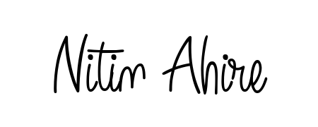 A modern signature idea for name Nitin Ahire using Angelique-Rose-font-FFP font. Clean strokes and elegant curves make it stand out instantly. Nitin Ahire signature style 5 images and pictures png