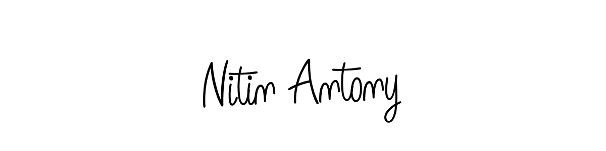 Make a short Nitin Antony signature style. Manage your documents anywhere anytime using Angelique-Rose-font-FFP. Create and add eSignatures, submit forms, share and send files easily. Nitin Antony signature style 5 images and pictures png