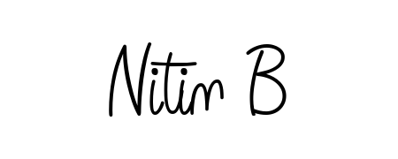 It looks like you need a new signature style for name Nitin B. Design unique handwritten (Angelique-Rose-font-FFP) signature with our free signature maker in just a few clicks. Nitin B signature style 5 images and pictures png