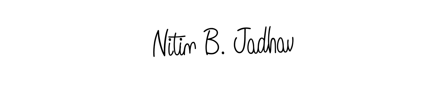 Make a beautiful signature design for name Nitin B. Jadhav. Use this online signature maker to create a handwritten signature for free. Nitin B. Jadhav signature style 5 images and pictures png