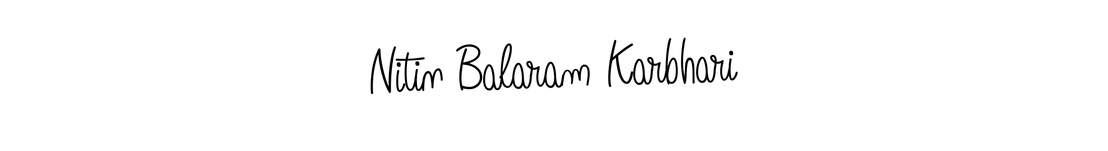 Angelique-Rose-font-FFP is a professional signature style that is perfect for those who want to add a touch of class to their signature. It is also a great choice for those who want to make their signature more unique. Get Nitin Balaram Karbhari name to fancy signature for free. Nitin Balaram Karbhari signature style 5 images and pictures png