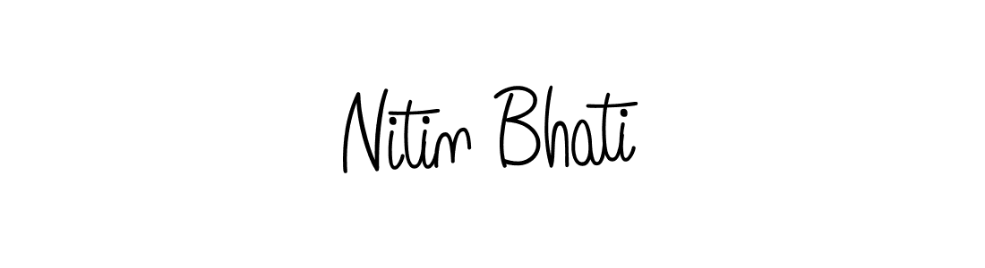 Also we have Nitin Bhati name is the best signature style. Create professional handwritten signature collection using Angelique-Rose-font-FFP autograph style. Nitin Bhati signature style 5 images and pictures png