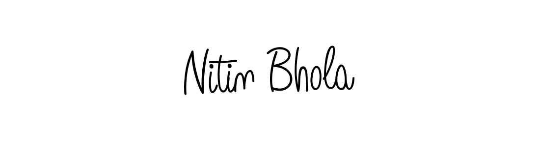 You can use this online signature creator to create a handwritten signature for the name Nitin Bhola. This is the best online autograph maker. Nitin Bhola signature style 5 images and pictures png