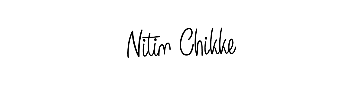 Create a beautiful signature design for name Nitin Chikke. With this signature (Angelique-Rose-font-FFP) fonts, you can make a handwritten signature for free. Nitin Chikke signature style 5 images and pictures png