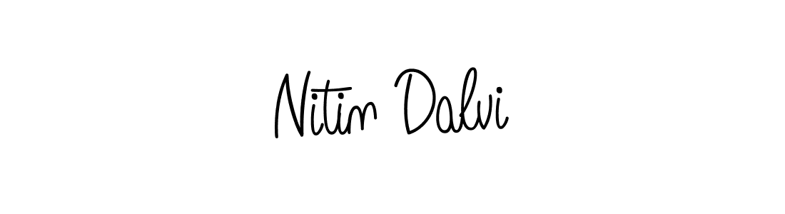 Use a signature maker to create a handwritten signature online. With this signature software, you can design (Angelique-Rose-font-FFP) your own signature for name Nitin Dalvi. Nitin Dalvi signature style 5 images and pictures png