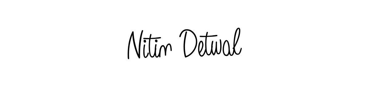 Make a beautiful signature design for name Nitin Detwal. Use this online signature maker to create a handwritten signature for free. Nitin Detwal signature style 5 images and pictures png