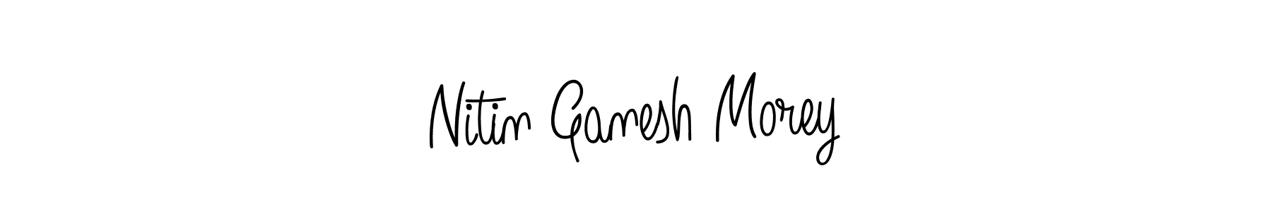 Make a beautiful signature design for name Nitin Ganesh Morey. With this signature (Angelique-Rose-font-FFP) style, you can create a handwritten signature for free. Nitin Ganesh Morey signature style 5 images and pictures png
