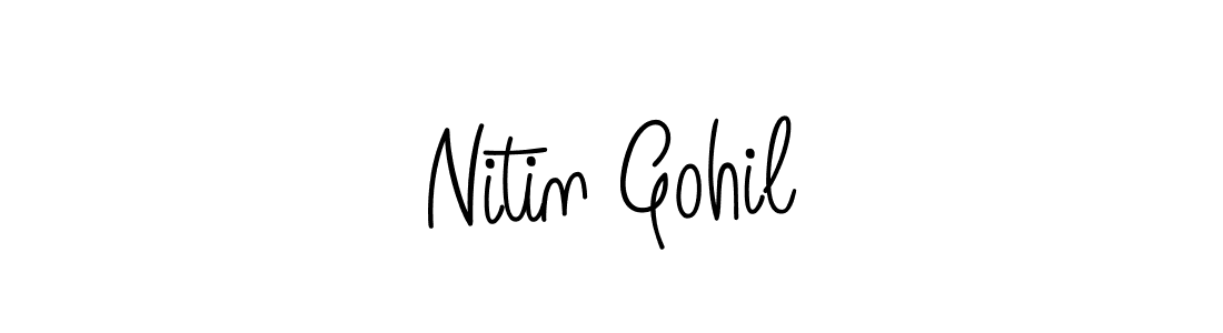 Create a beautiful signature design for name Nitin Gohil. With this signature (Angelique-Rose-font-FFP) fonts, you can make a handwritten signature for free. Nitin Gohil signature style 5 images and pictures png