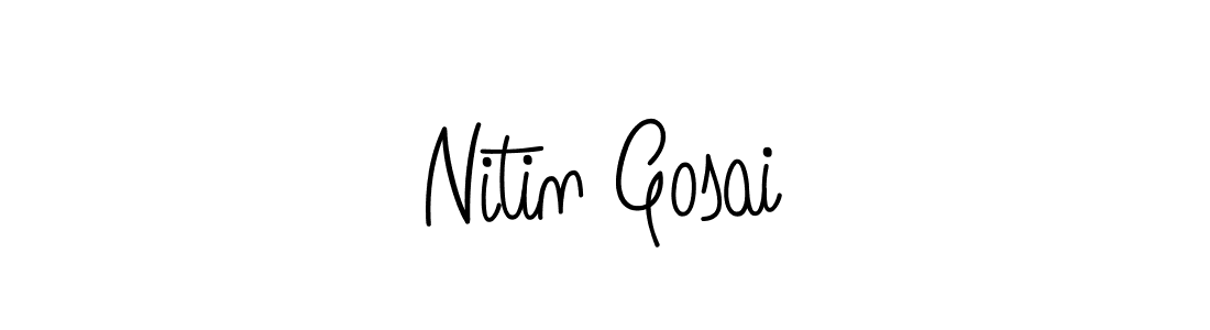 Angelique-Rose-font-FFP is a professional signature style that is perfect for those who want to add a touch of class to their signature. It is also a great choice for those who want to make their signature more unique. Get Nitin Gosai name to fancy signature for free. Nitin Gosai signature style 5 images and pictures png