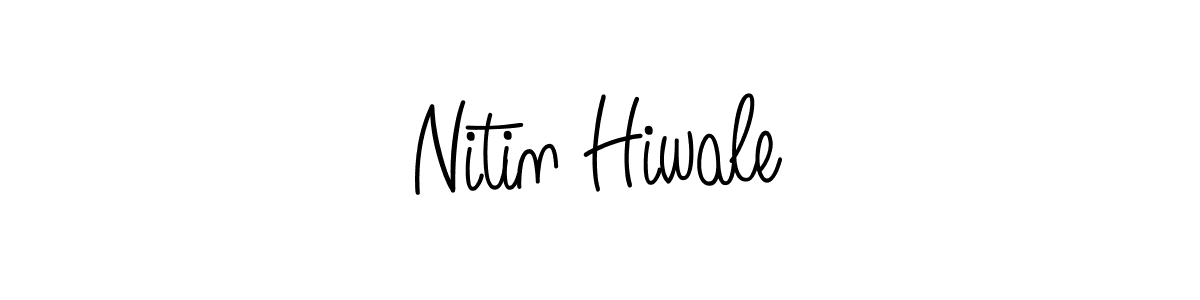 Use a signature maker to create a handwritten signature online. With this signature software, you can design (Angelique-Rose-font-FFP) your own signature for name Nitin Hiwale. Nitin Hiwale signature style 5 images and pictures png