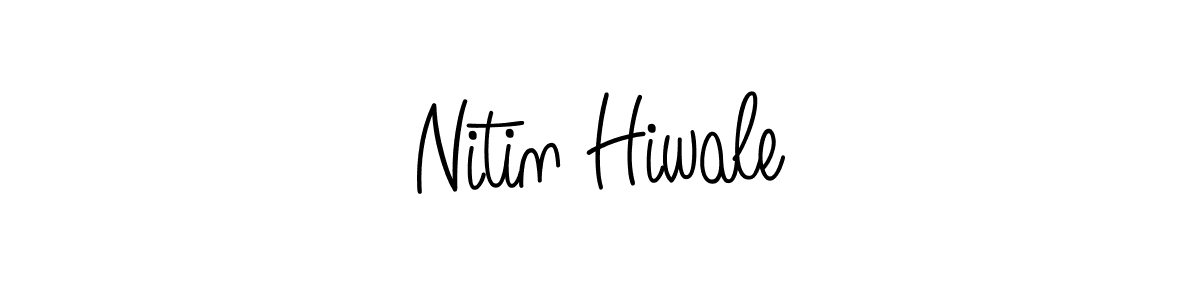 Use a signature maker to create a handwritten signature online. With this signature software, you can design (Angelique-Rose-font-FFP) your own signature for name Nitin Hiwale. Nitin Hiwale signature style 5 images and pictures png