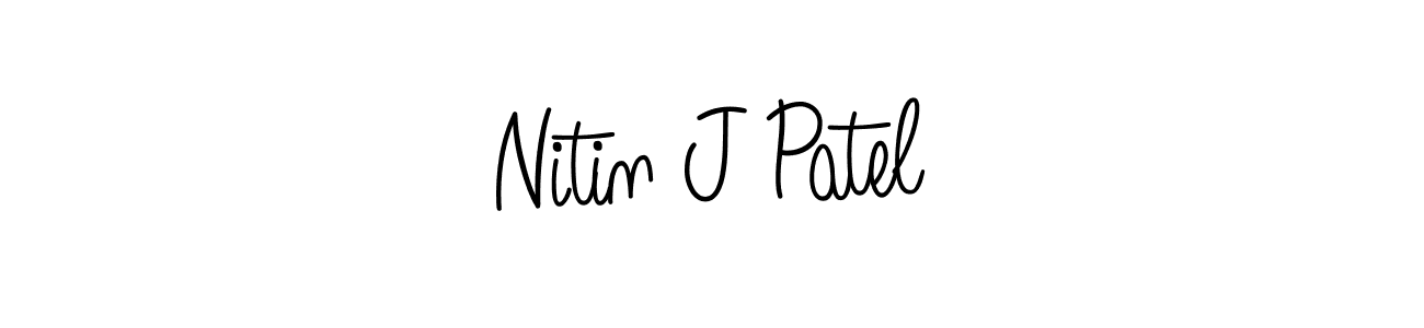 How to Draw Nitin J Patel signature style? Angelique-Rose-font-FFP is a latest design signature styles for name Nitin J Patel. Nitin J Patel signature style 5 images and pictures png