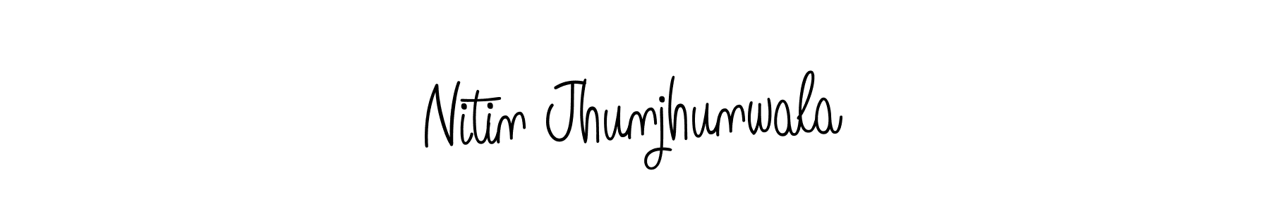 Also we have Nitin Jhunjhunwala name is the best signature style. Create professional handwritten signature collection using Angelique-Rose-font-FFP autograph style. Nitin Jhunjhunwala signature style 5 images and pictures png