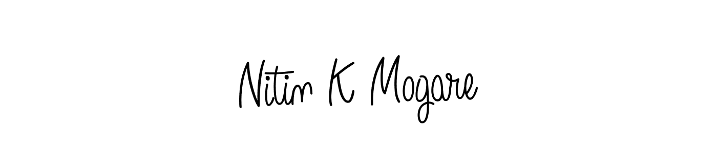 How to Draw Nitin K Mogare signature style? Angelique-Rose-font-FFP is a latest design signature styles for name Nitin K Mogare. Nitin K Mogare signature style 5 images and pictures png
