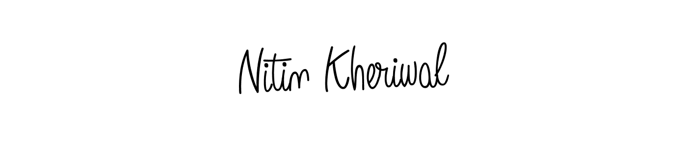 Best and Professional Signature Style for Nitin Kheriwal. Angelique-Rose-font-FFP Best Signature Style Collection. Nitin Kheriwal signature style 5 images and pictures png