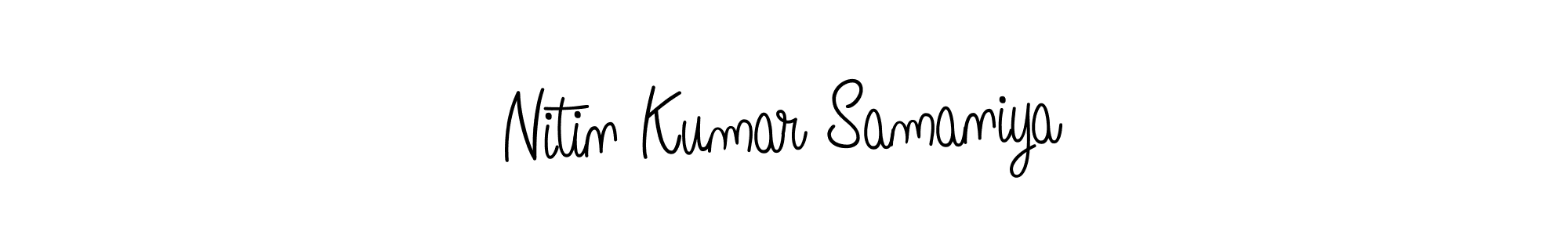 if you are searching for the best signature style for your name Nitin Kumar Samaniya. so please give up your signature search. here we have designed multiple signature styles  using Angelique-Rose-font-FFP. Nitin Kumar Samaniya signature style 5 images and pictures png