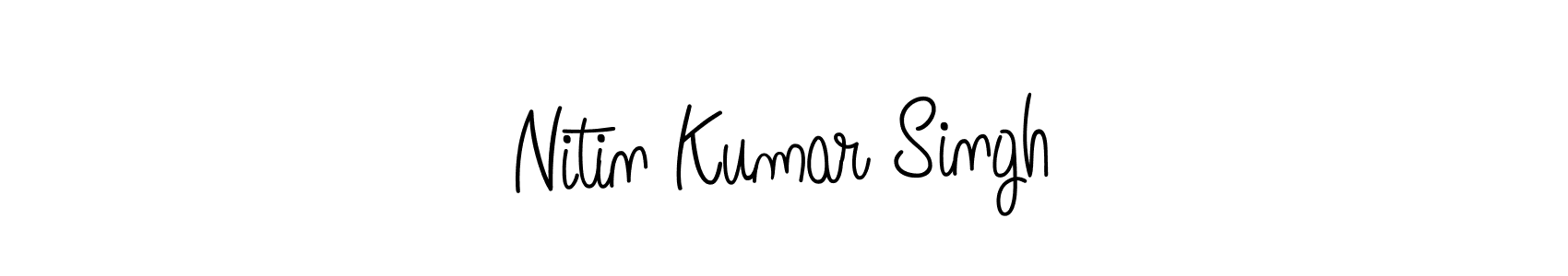 Design your own signature with our free online signature maker. With this signature software, you can create a handwritten (Angelique-Rose-font-FFP) signature for name Nitin Kumar Singh. Nitin Kumar Singh signature style 5 images and pictures png