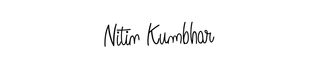 How to Draw Nitin Kumbhar signature style? Angelique-Rose-font-FFP is a latest design signature styles for name Nitin Kumbhar. Nitin Kumbhar signature style 5 images and pictures png