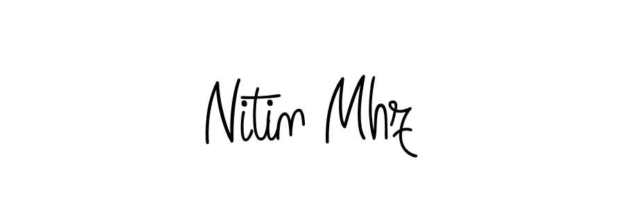 You should practise on your own different ways (Angelique-Rose-font-FFP) to write your name (Nitin Mhz) in signature. don't let someone else do it for you. Nitin Mhz signature style 5 images and pictures png