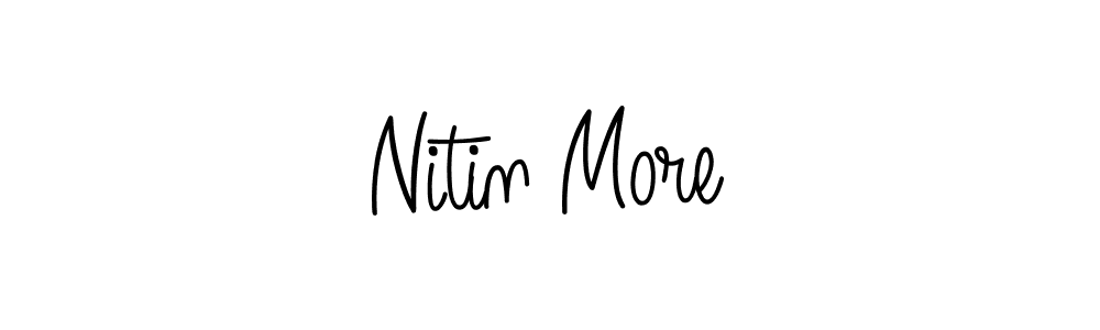 Create a beautiful signature design for name Nitin More. With this signature (Angelique-Rose-font-FFP) fonts, you can make a handwritten signature for free. Nitin More signature style 5 images and pictures png