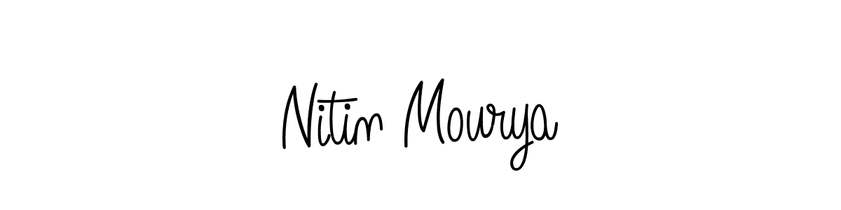 if you are searching for the best signature style for your name Nitin Mourya. so please give up your signature search. here we have designed multiple signature styles  using Angelique-Rose-font-FFP. Nitin Mourya signature style 5 images and pictures png