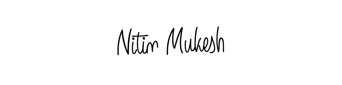 Also You can easily find your signature by using the search form. We will create Nitin Mukesh name handwritten signature images for you free of cost using Angelique-Rose-font-FFP sign style. Nitin Mukesh signature style 5 images and pictures png